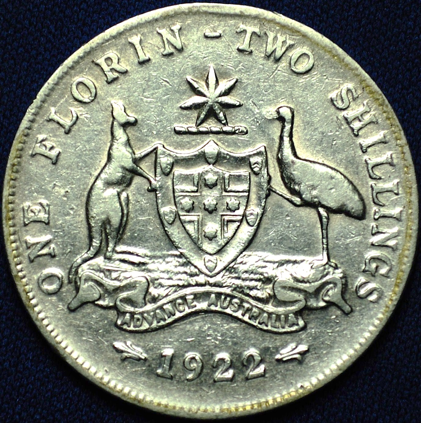 1922 Australian Florin reverse