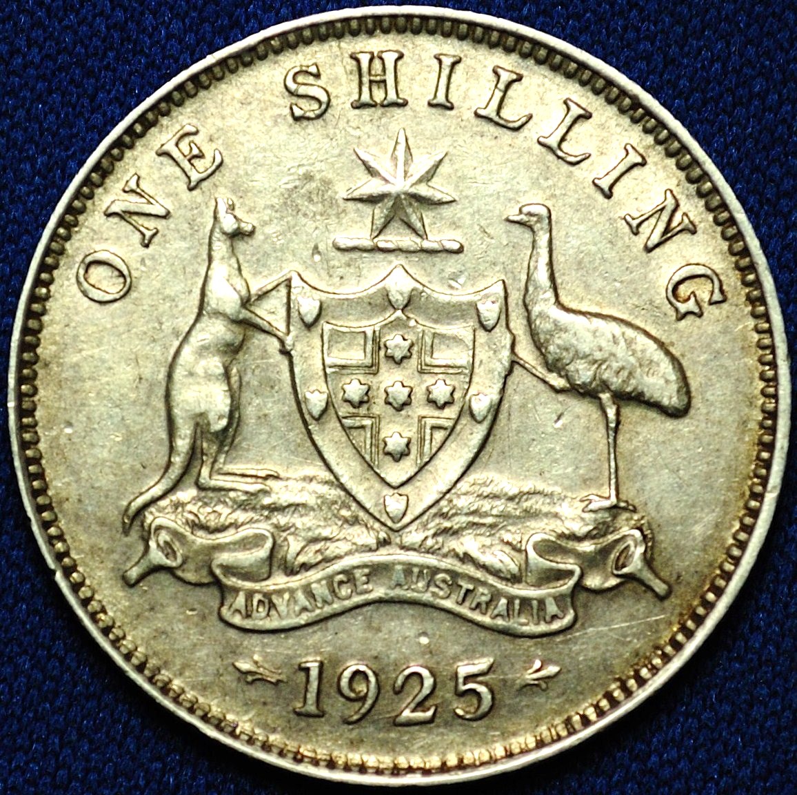 1925 Australian Shilling reverse