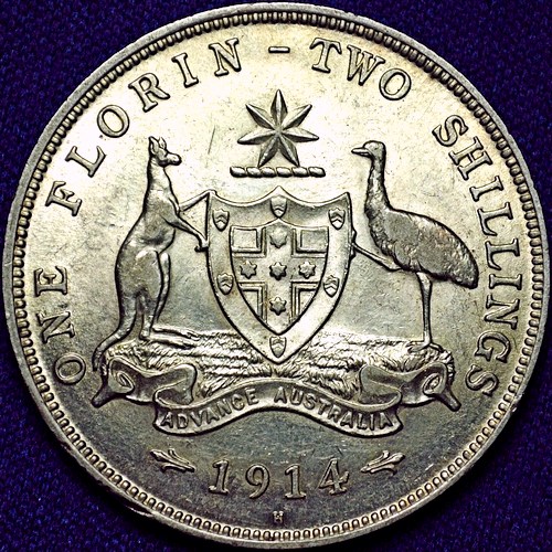 1914 h Australian florin