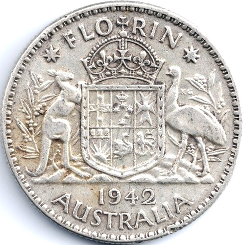 1942 Australian florin