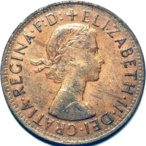 1955 Y. Australian penny