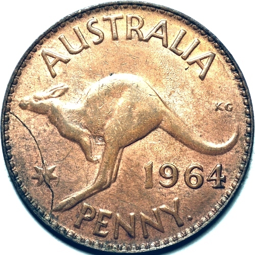 1964 Y. Australian penny